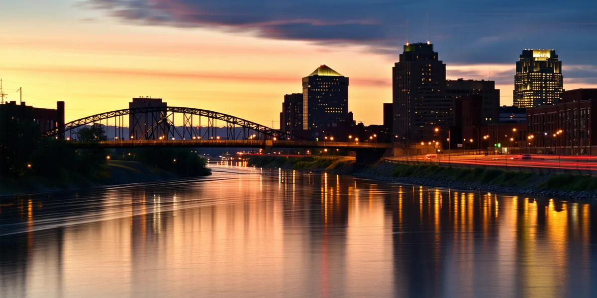 Pittsburgh skyline showing the city's industrial heritage alongside its modern buildings